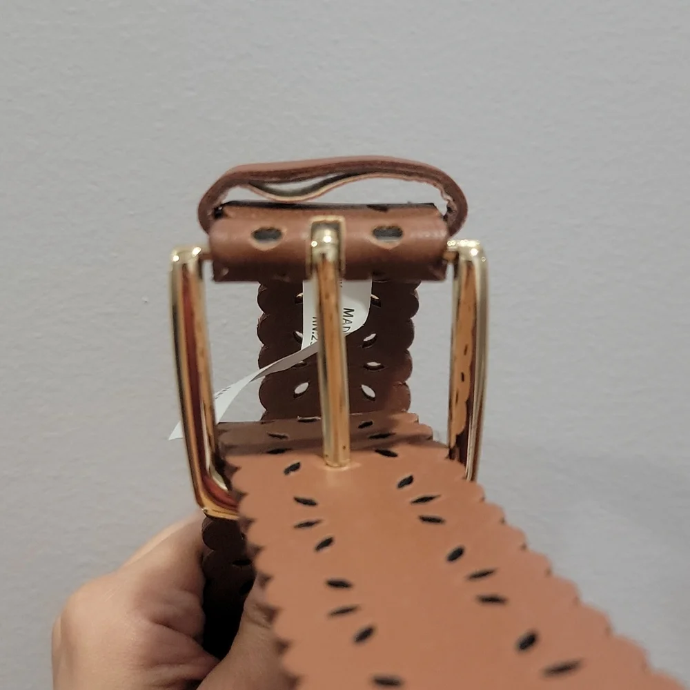 NY&Co Brown Stencil Cut-Out Belt